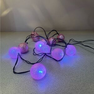 Pink and Blue String Lights